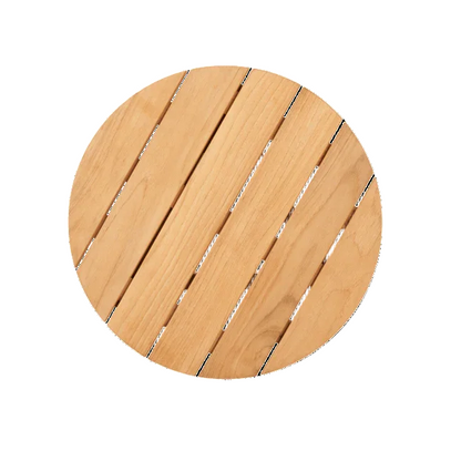 Rudolph Teak Patio Round Side Table - LOOMLAN - HiTeak - Outdoor Side Tables