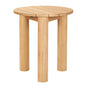 Rudolph Teak Patio Round Side Table - LOOMLAN - HiTeak - Outdoor Side Tables