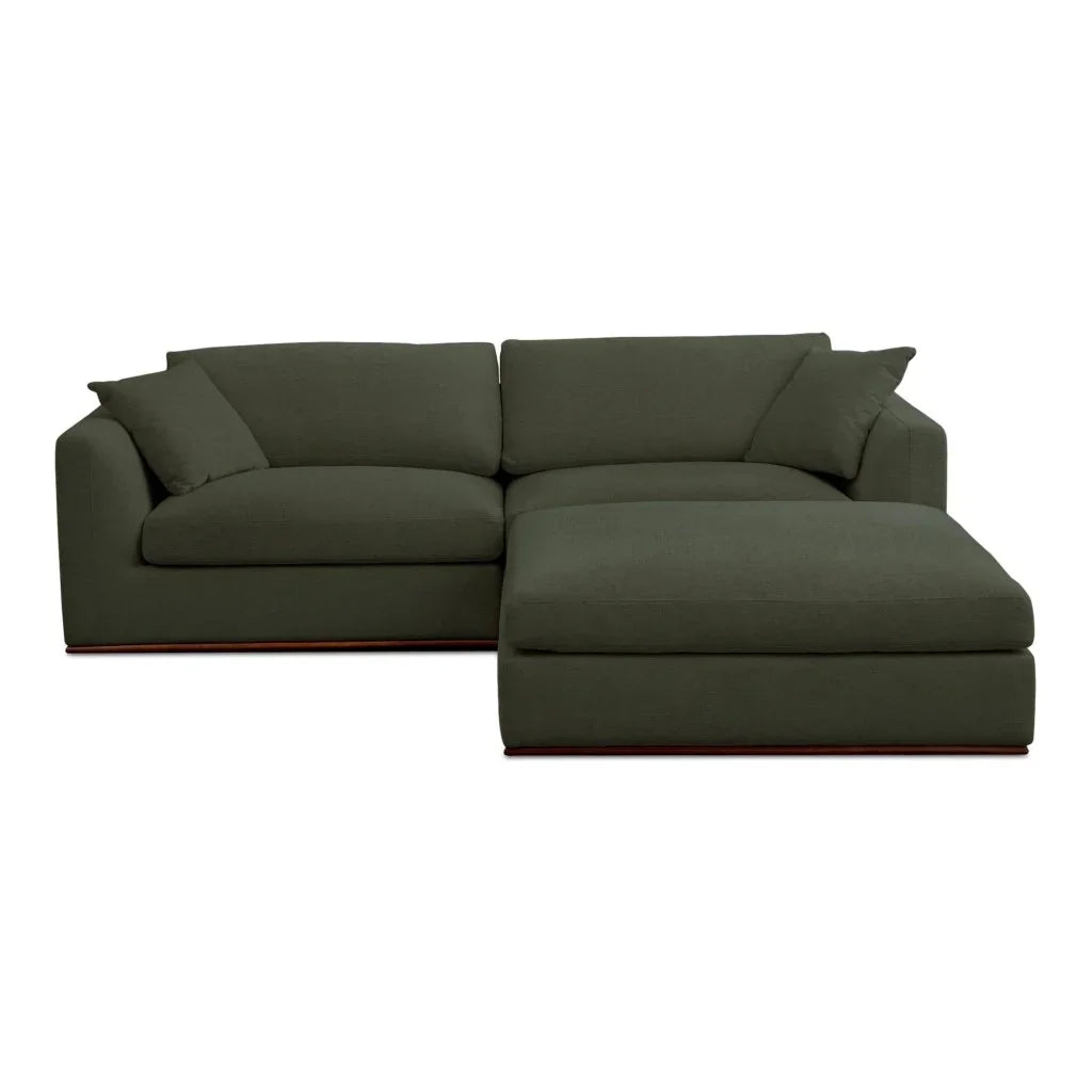 Rue Nook Removable Back Cushion Sectional Sofa-Modular Sofas-Moe's Home-Deep Green-LOOMLAN