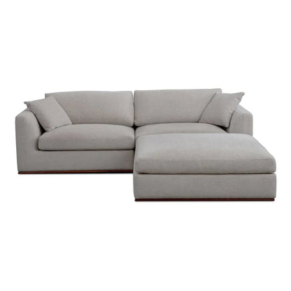 Rue Nook Removable Back Cushion Sectional Sofa-Modular Sofas-Moe's Home-Flecked Grey-LOOMLAN