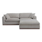 Rue Nook Removable Back Cushion Sectional Sofa-Modular Sofas-Moe's Home-Flecked Grey-LOOMLAN