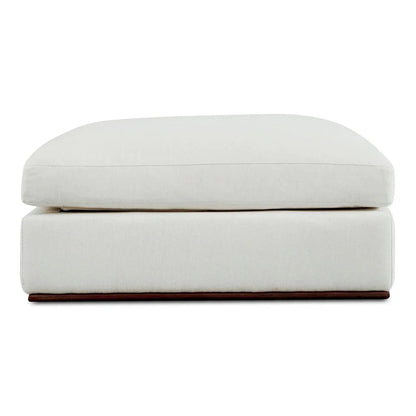 Rue Off White Feather - Filled Ottoman - LOOMLAN - Moe's Home - Ottomans