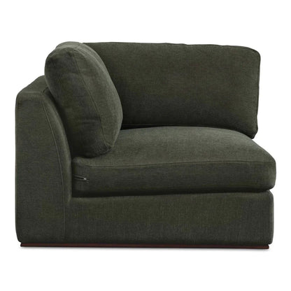 Rue Removable Back Cushions Corner Sofa-Modular Sofas-Moe's Home-Deep Green-LOOMLAN
