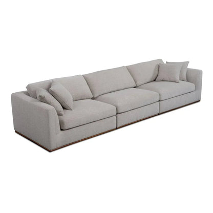 Rue Removable Back Cushions Modular Sofa-Modular Sofas-Moe's Home-Flecked Grey-LOOMLAN