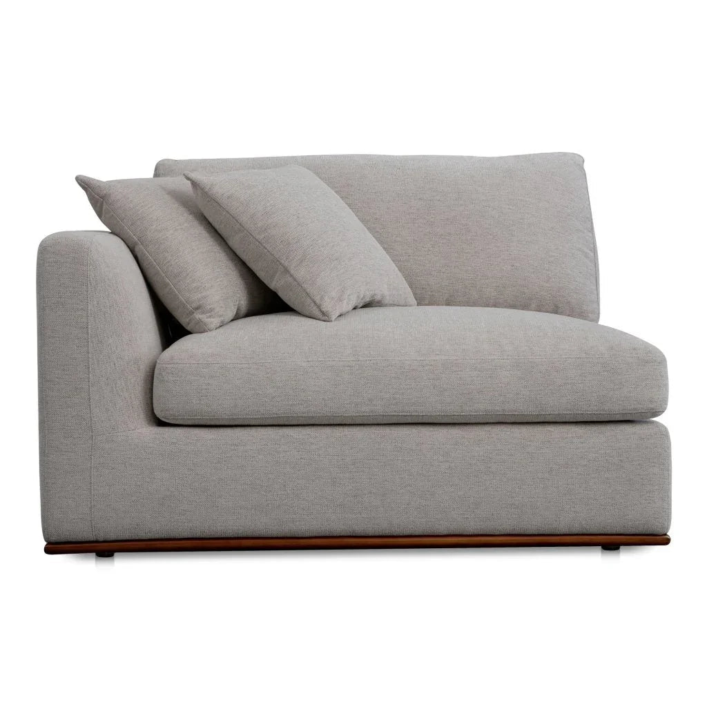 Rue Two Toss Cushions Corner Sofa-Modular Sofas-Moe's Home-Left Arm Facing-Flecked Grey-LOOMLAN