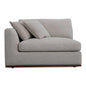 Rue Two Toss Cushions Corner Sofa-Modular Sofas-Moe's Home-Left Arm Facing-Flecked Grey-LOOMLAN