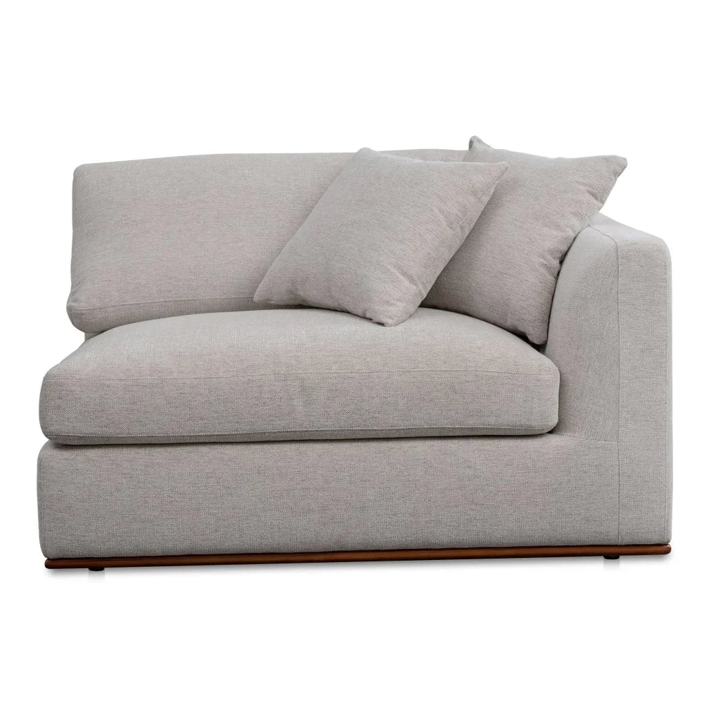 Rue Two Toss Cushions Corner Sofa-Modular Sofas-Moe's Home-Rigth Arm Facing-Flecked Grey-LOOMLAN