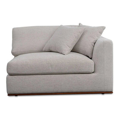 Rue Two Toss Cushions Corner Sofa-Modular Sofas-Moe's Home-Rigth Arm Facing-Flecked Grey-LOOMLAN