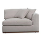 Rue Two Toss Cushions Corner Sofa-Modular Sofas-Moe's Home-Rigth Arm Facing-Flecked Grey-LOOMLAN