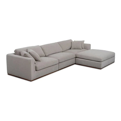 Rue Two Toss Cushions Lounge Sectional Sofa-Modular Sofas-Moe's Home-LOOMLAN