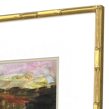 Rugged Wood Green Framed Wall Art 4PC