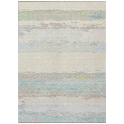 Runa Ivory Washable Indoor - Outdoor Rug - LOOMLAN - LOOMLAN Rugs - Outdoor Rugs