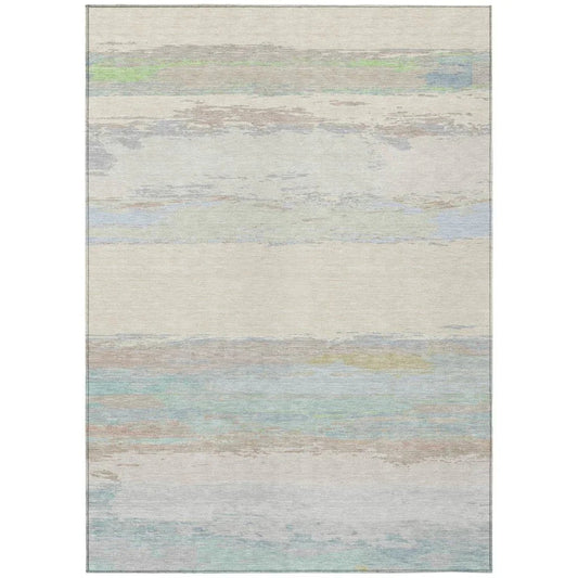 Runa Ivory Washable Indoor - Outdoor Rug - LOOMLAN - LOOMLAN Rugs - Outdoor Rugs