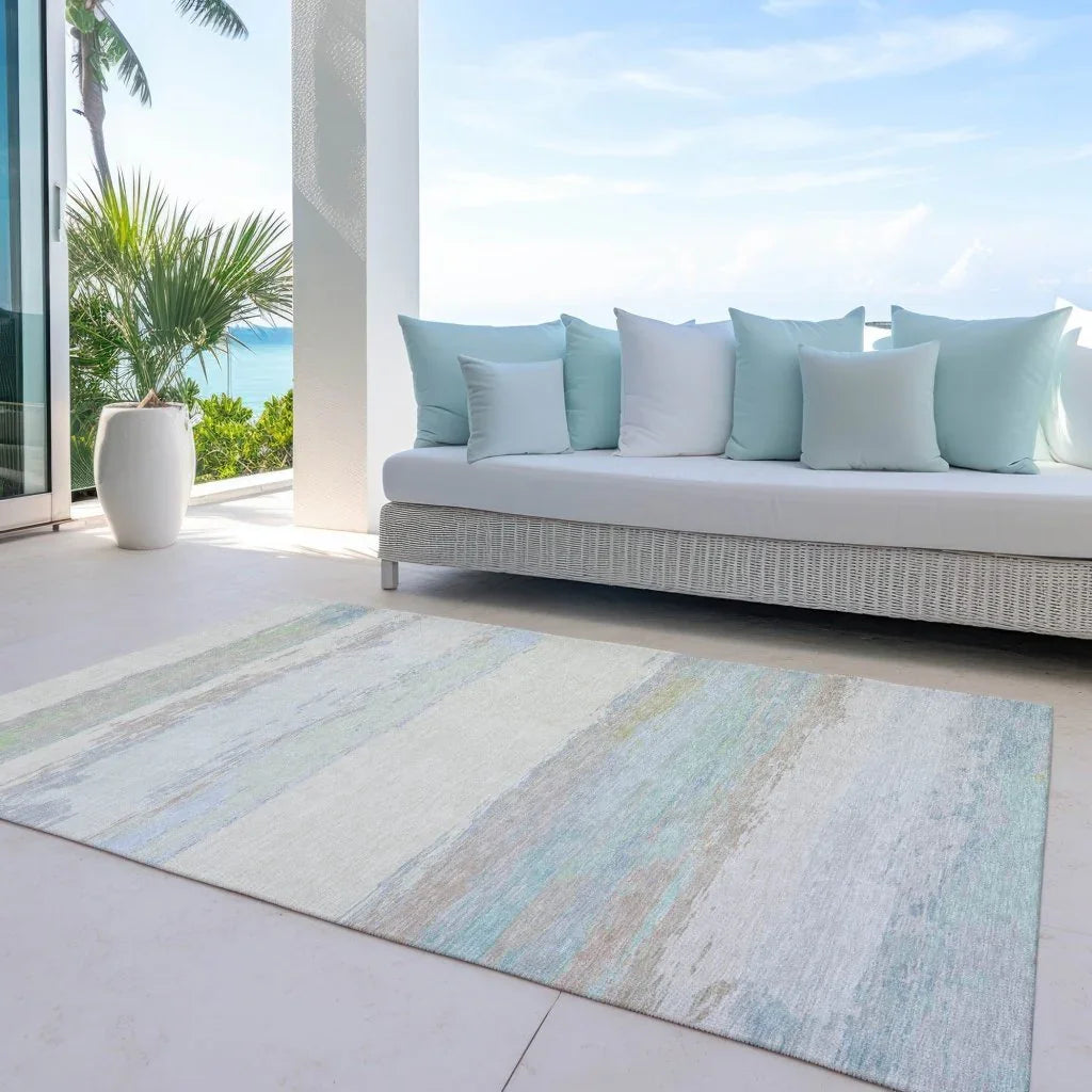 Runa Ivory Washable Indoor - Outdoor Rug - LOOMLAN - LOOMLAN Rugs - Outdoor Rugs
