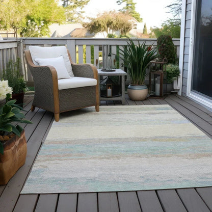 Runa Ivory Washable Indoor - Outdoor Rug - LOOMLAN - LOOMLAN Rugs - Outdoor Rugs