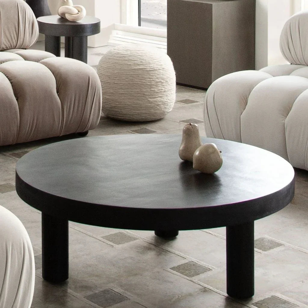 Rune Wood Top Round Cocktail Table - LOOMLAN - Diamond Sofa - Coffee Tables