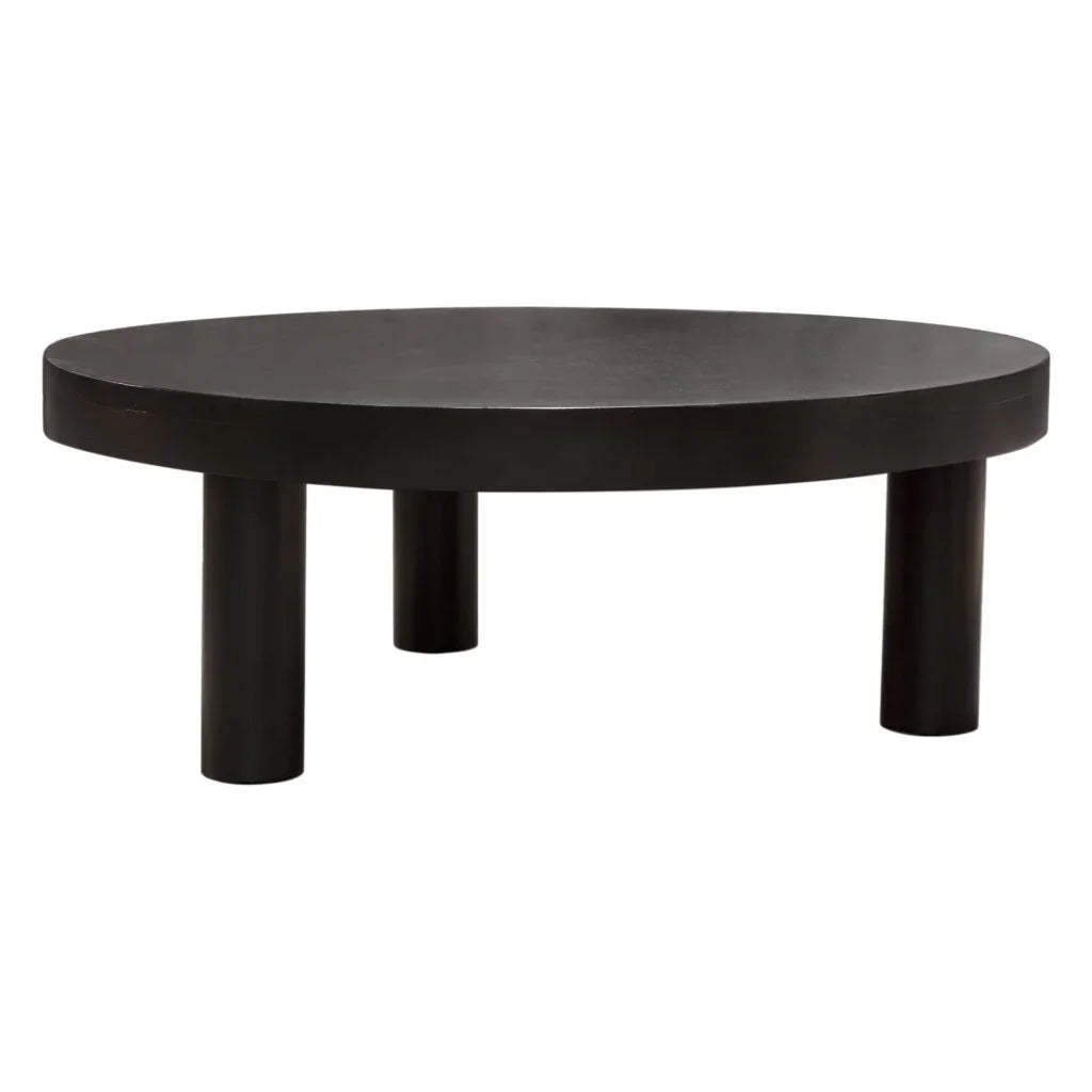Rune Wood Top Round Cocktail Table - LOOMLAN - Diamond Sofa - Coffee Tables