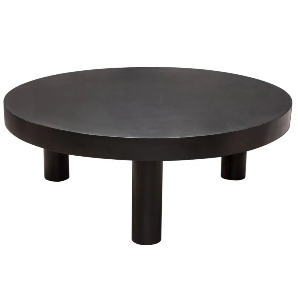 Rune Wood Top Round Cocktail Table - LOOMLAN - Diamond Sofa - Coffee Tables