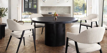 Rune Wood Top Round Dining Table-Dining Tables-Diamond Sofa-LOOMLAN
