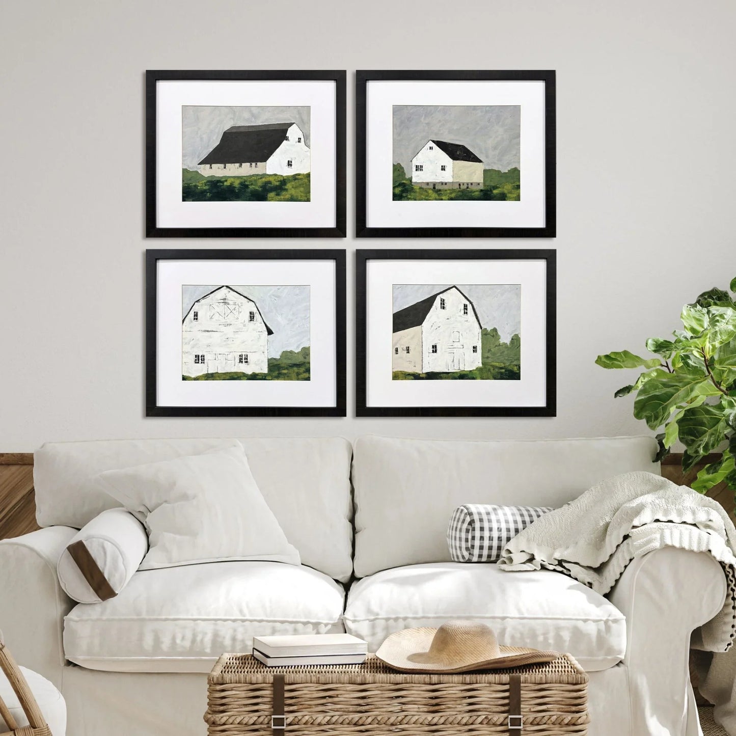 Rural Escape Multi Framed Wall Art 4PC