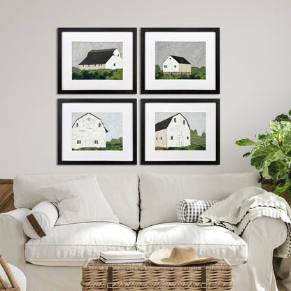 Rural Escape Multi Framed Wall Art 4PC