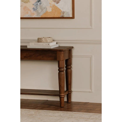 Russet Brown Acacia Wood Console Table - LOOMLAN - Moe's Home - Console Tables