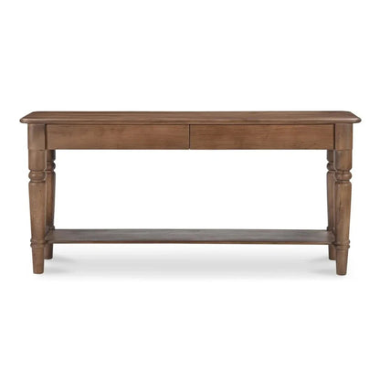 Russet Brown Acacia Wood Console Table - LOOMLAN - Moe's Home - Console Tables