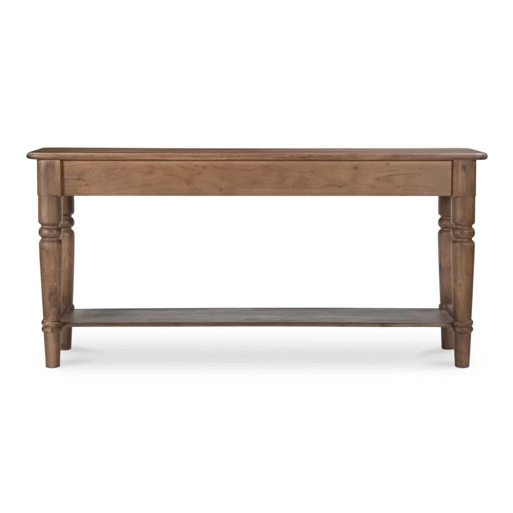 Russet Brown Acacia Wood Console Table - LOOMLAN - Moe's Home - Console Tables