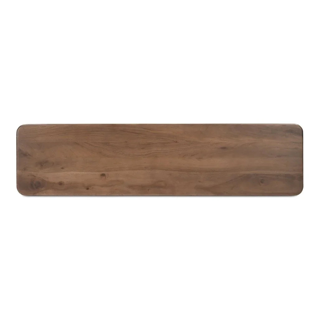 Russet Brown Acacia Wood Console Table - LOOMLAN - Moe's Home - Console Tables