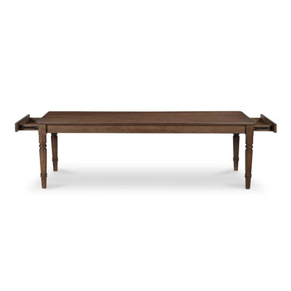 Russet Brown Rectangular Dining Table-Dining Tables-Moe's Home-LOOMLAN