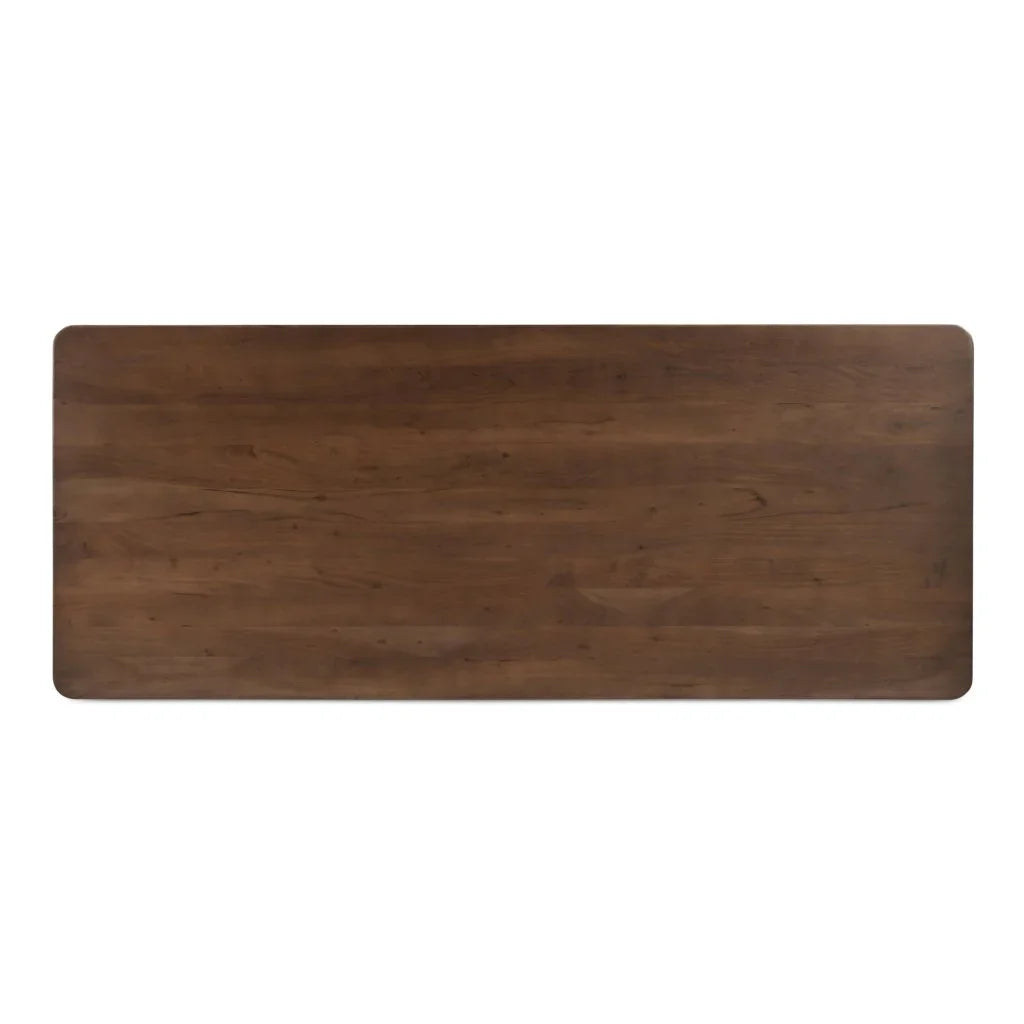 Russet Brown Rectangular Dining Table-Dining Tables-Moe's Home-LOOMLAN
