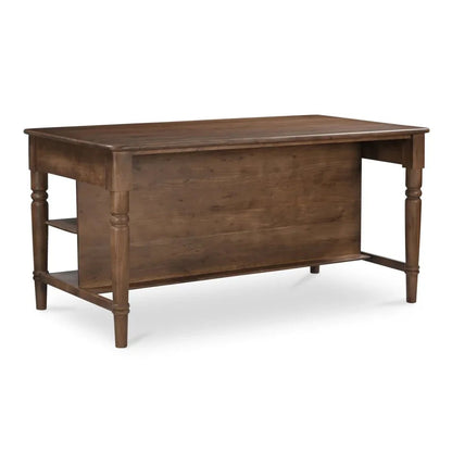 Russet Kitchen Island Brown Acacia Wood Counter Table - LOOMLAN - Moe's Home - Counter Tables