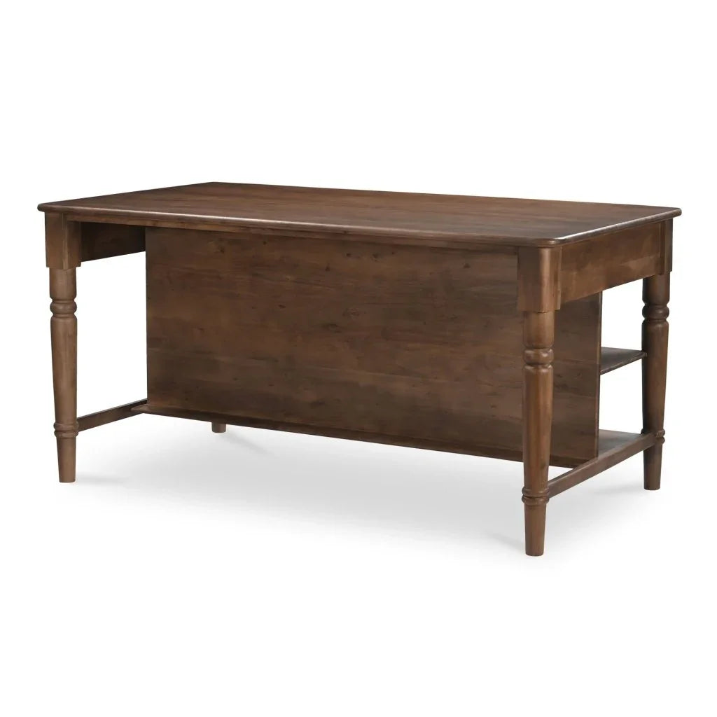 Russet Kitchen Island Brown Acacia Wood Counter Table - LOOMLAN - Moe's Home - Counter Tables