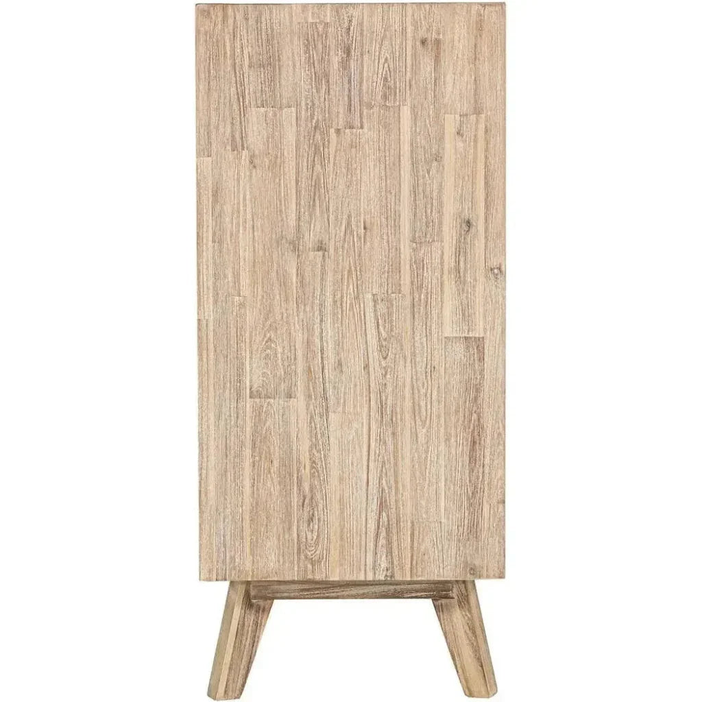 Rustic Brown Solid Wood Gia 5 Drawer Chest - LOOMLAN - LH Imports - Chests