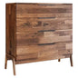 Rustic Brown Solid Wood Remix 4 Drawer Chest - LOOMLAN - LH Imports - Chests