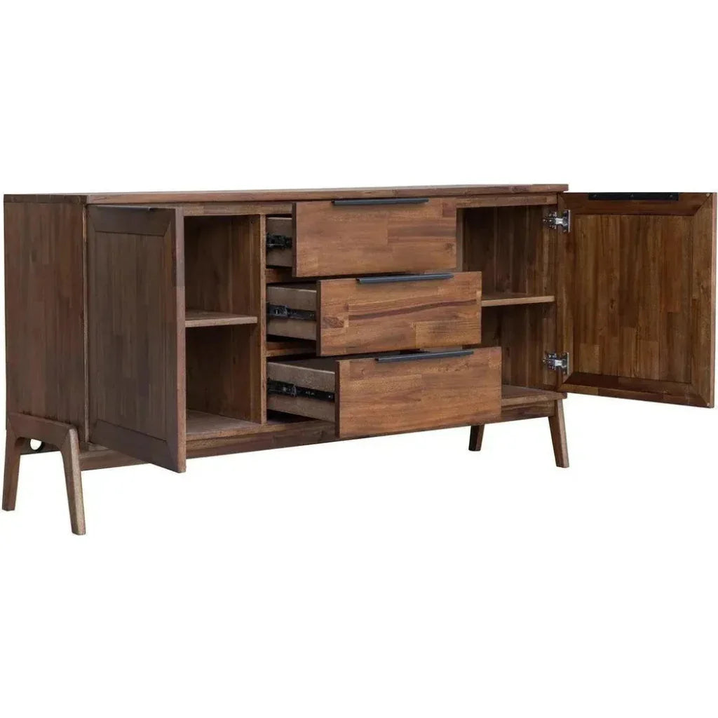 Rustic Credenza With Drawers - LOOMLAN - LH Imports - Sideboards