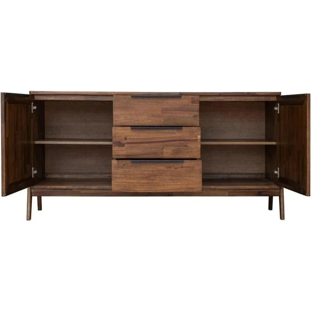 Rustic Credenza With Drawers - LOOMLAN - LH Imports - Sideboards