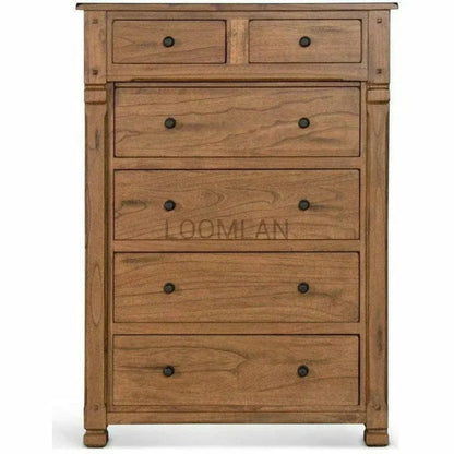 Rustic Farmhouse Rustic Chest of Drawers - LOOMLAN - Sunny D - Chests