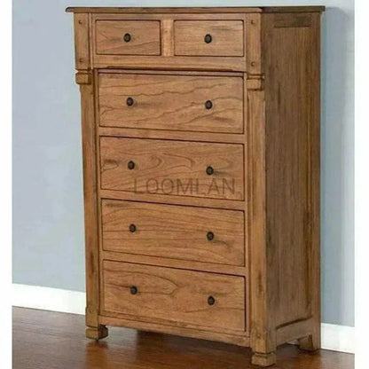 Rustic Farmhouse Rustic Chest of Drawers - LOOMLAN - Sunny D - Chests
