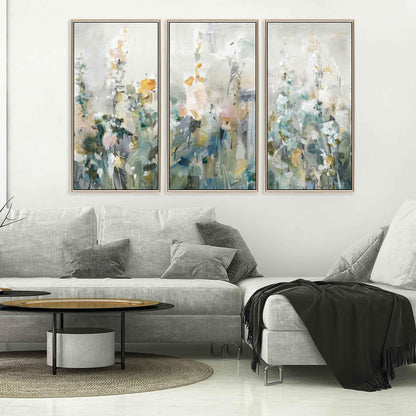 Rustic Garden Blue Canvas Art