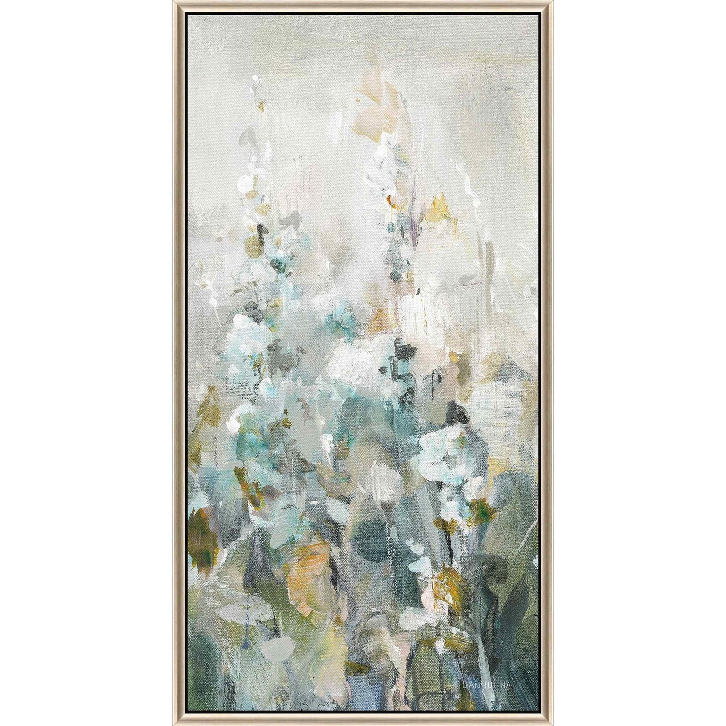 Rustic Garden Blue Canvas Art