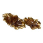Rustic Gold Aluminum Leaf Sculpture (Set Of 2) - LOOMLAN - Wildwood - Statues & Sculptures