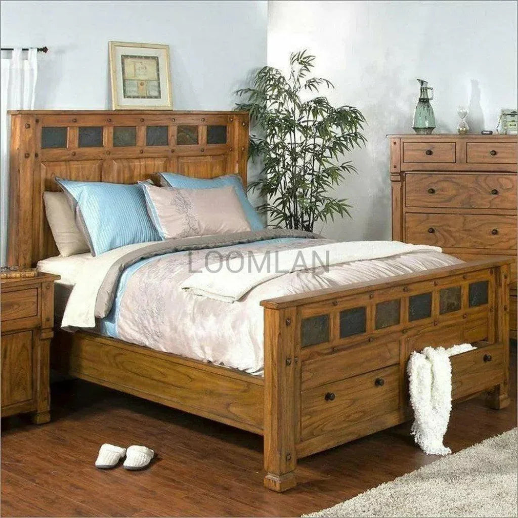 Rustic Modern Farmhouse Rustic Dresser - LOOMLAN - Sunny D - Dressers