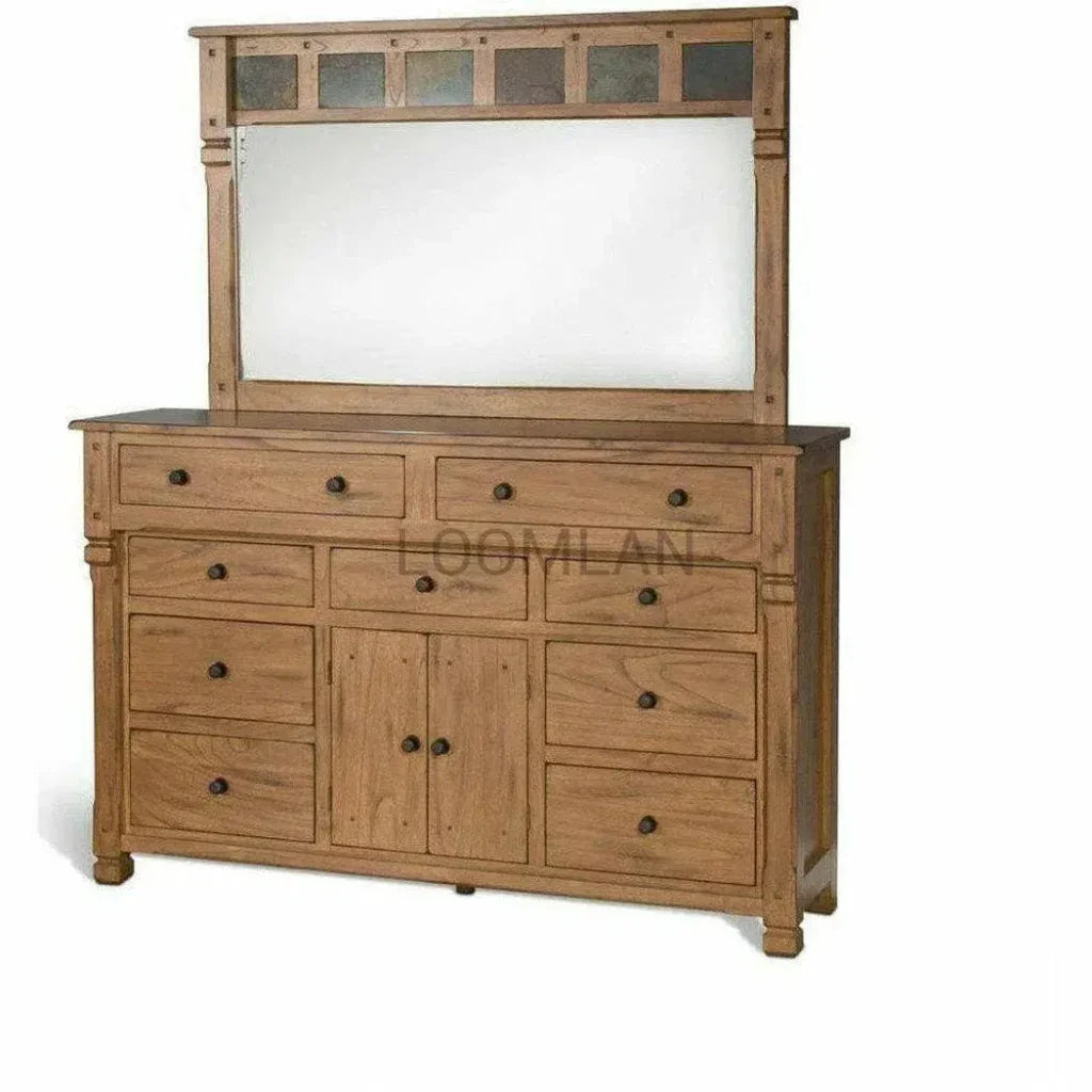 Rustic Modern Farmhouse Rustic Dresser - LOOMLAN - Sunny D - Dressers