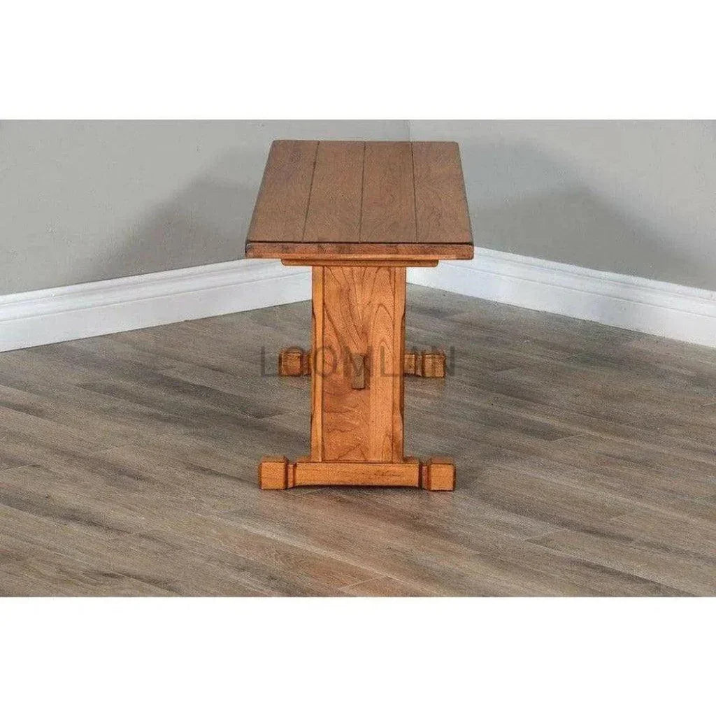 Rustic Oak Wood Dining Bench (Bench Only) - LOOMLAN - Sunny D - Dining Benches