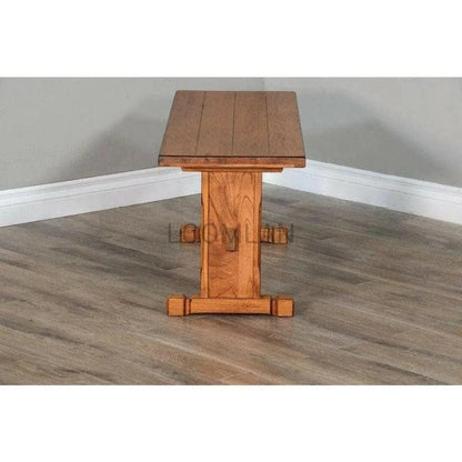 Rustic Oak Wood Dining Bench (Bench Only) - LOOMLAN - Sunny D - Dining Benches