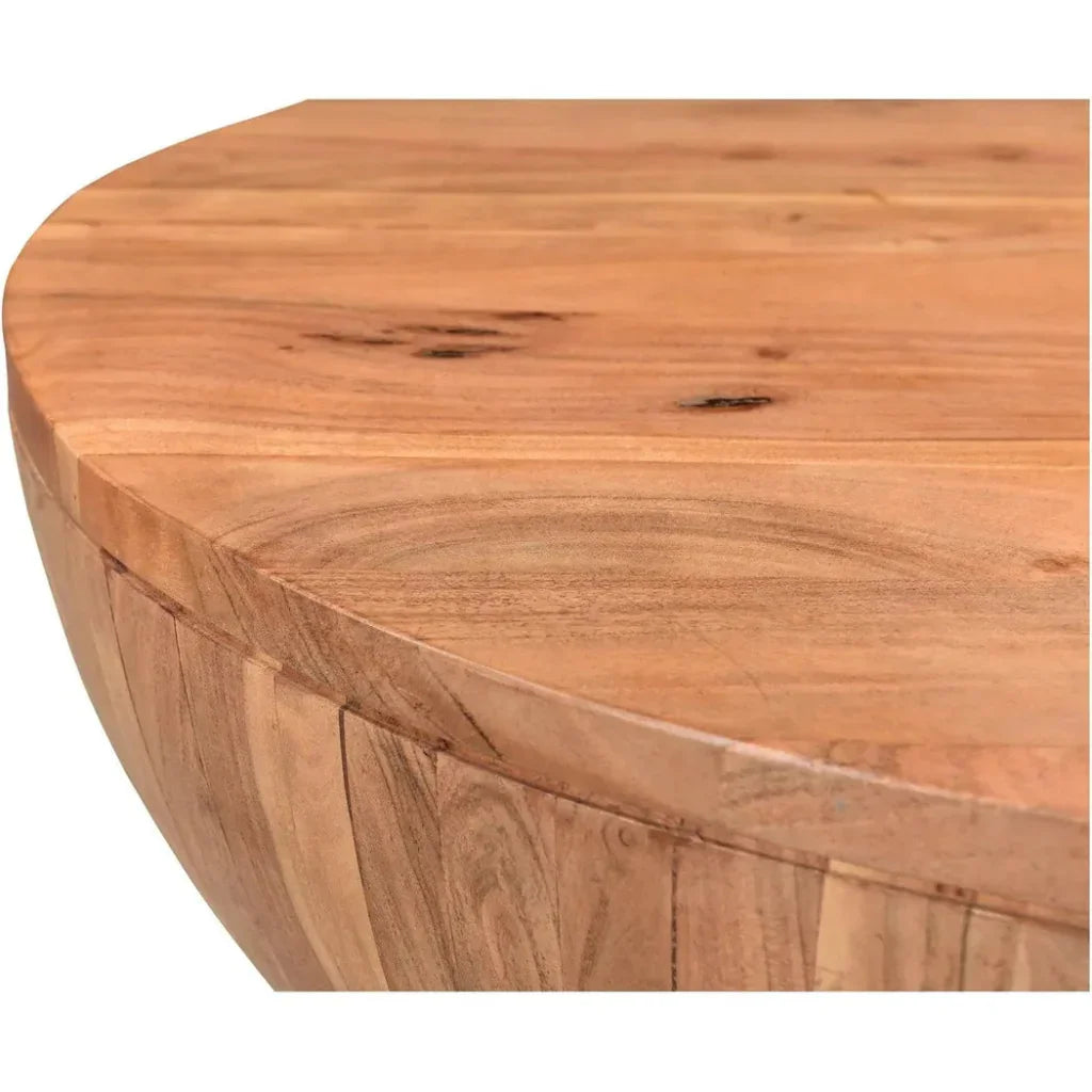 Rustic Solid Acacia Wood Coffee Table - LOOMLAN - Moe's Home - Coffee Tables