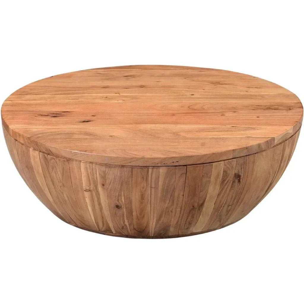 Rustic Solid Acacia Wood Coffee Table - LOOMLAN - Moe's Home - Coffee Tables