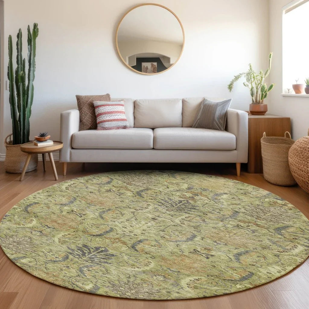 Rustica Aloe Washable Indoor-Outdoor Rug-Outdoor Rugs-LOOMLAN Rugs-LOOMLAN