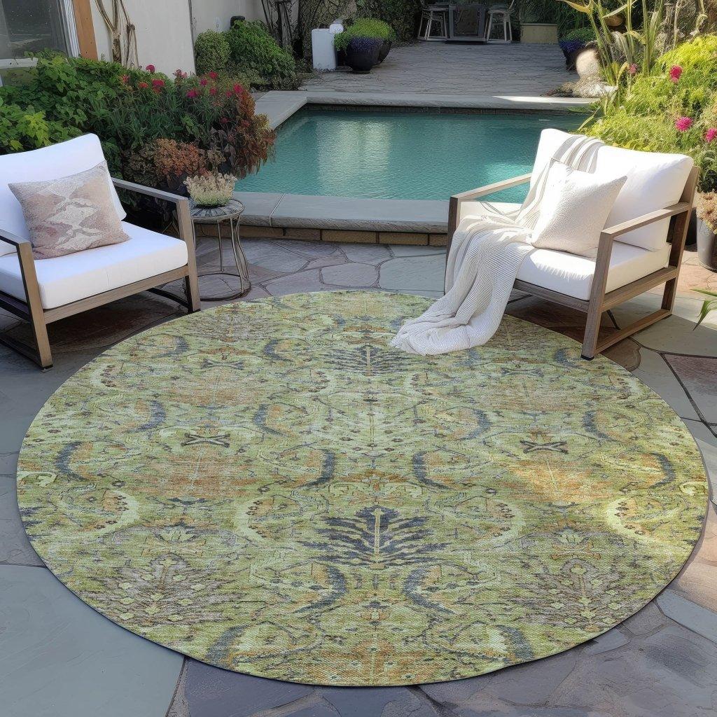 Rustica Aloe Washable Indoor-Outdoor Rug-Outdoor Rugs-LOOMLAN Rugs-LOOMLAN